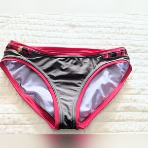 Prana Pink and Gray Bikini Bottoms